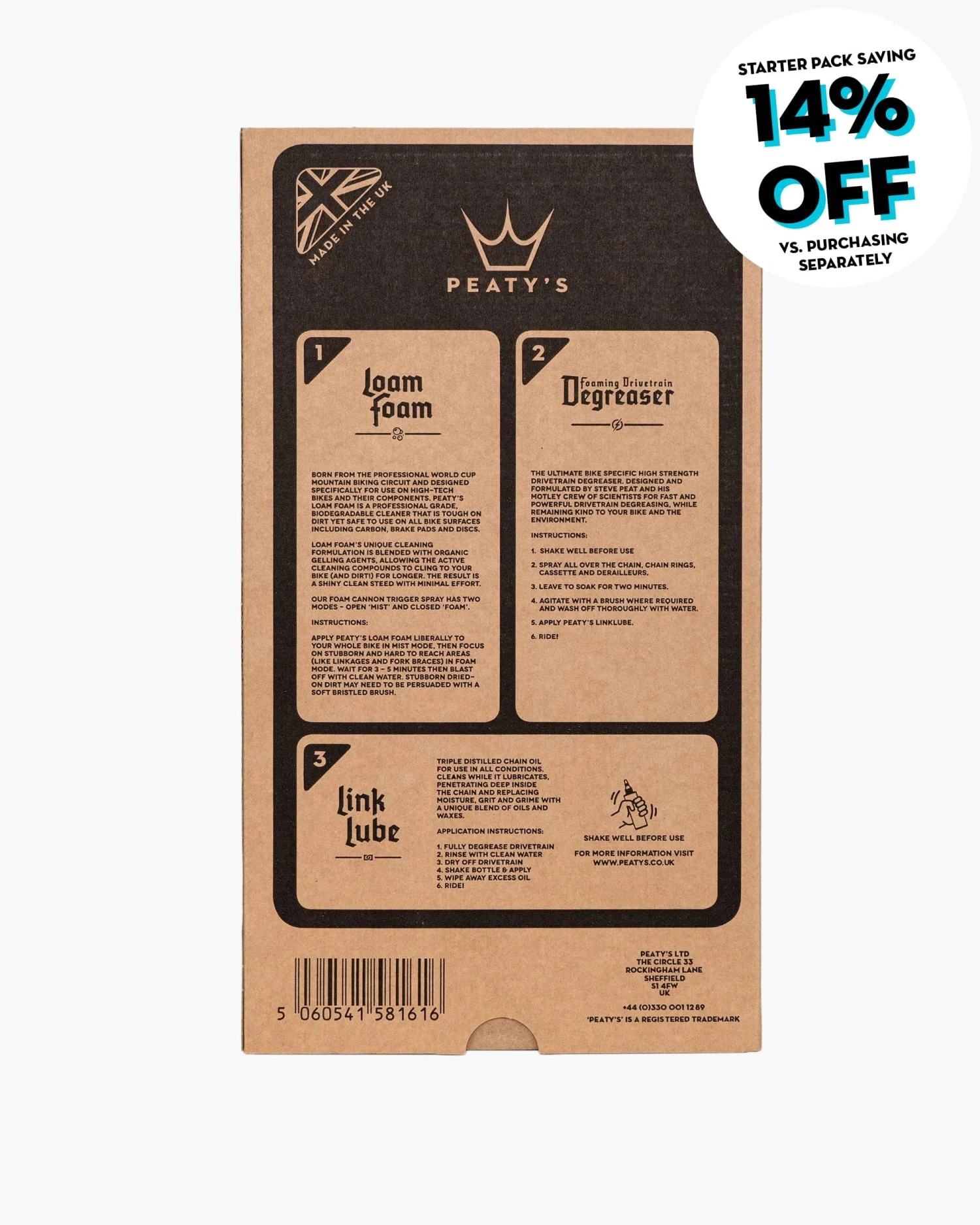 Peaty's Clean Degrease Lube Aloituspaketti - Image 3